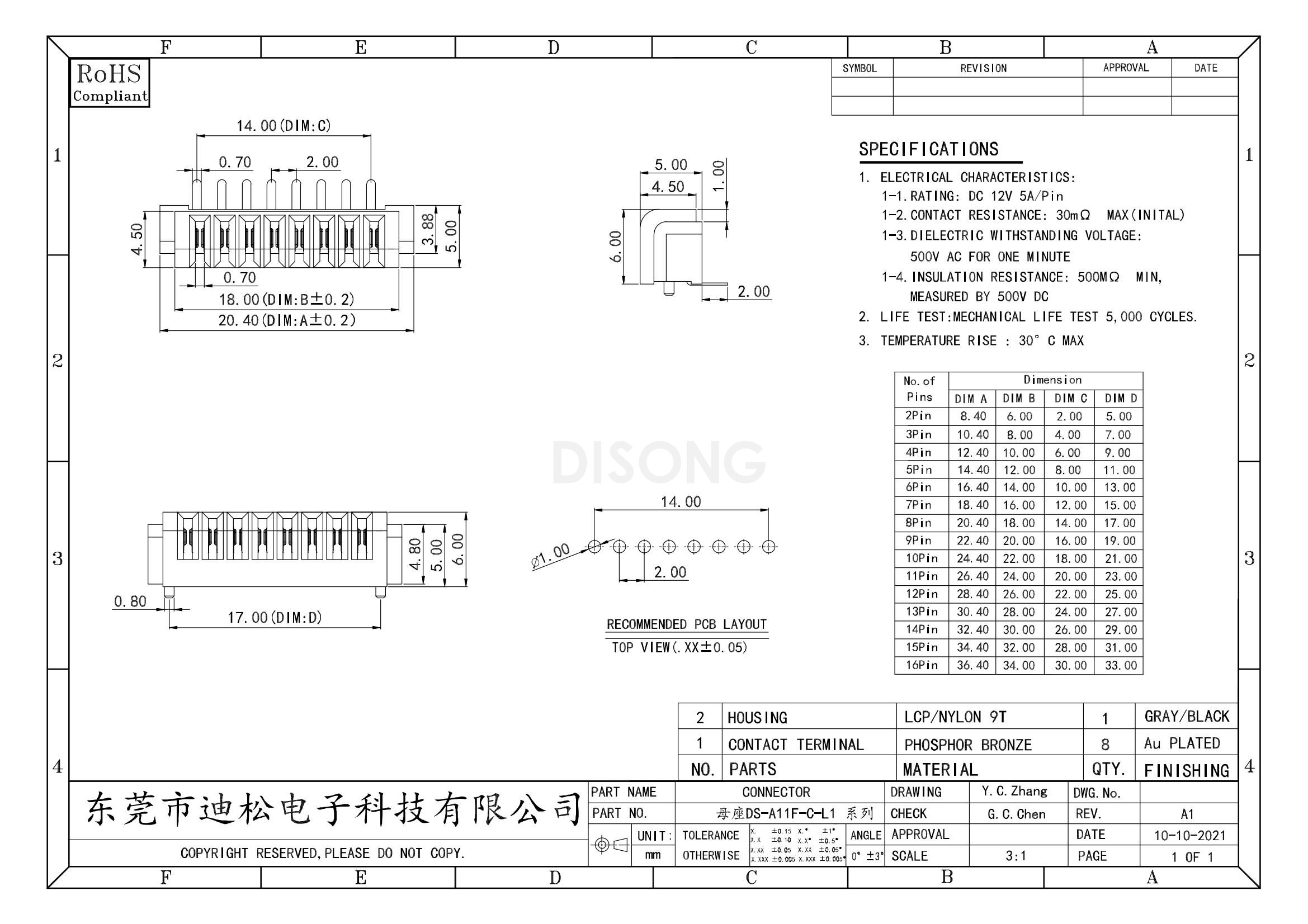 母座DS-A11F-C-8P-L1(图1)